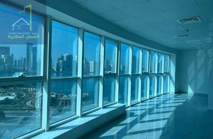 Office Space - 1 Bedroom - 4 Bathrooms for rent in Business Tower - Al Majaz 2 - Al Majaz - Sharjah