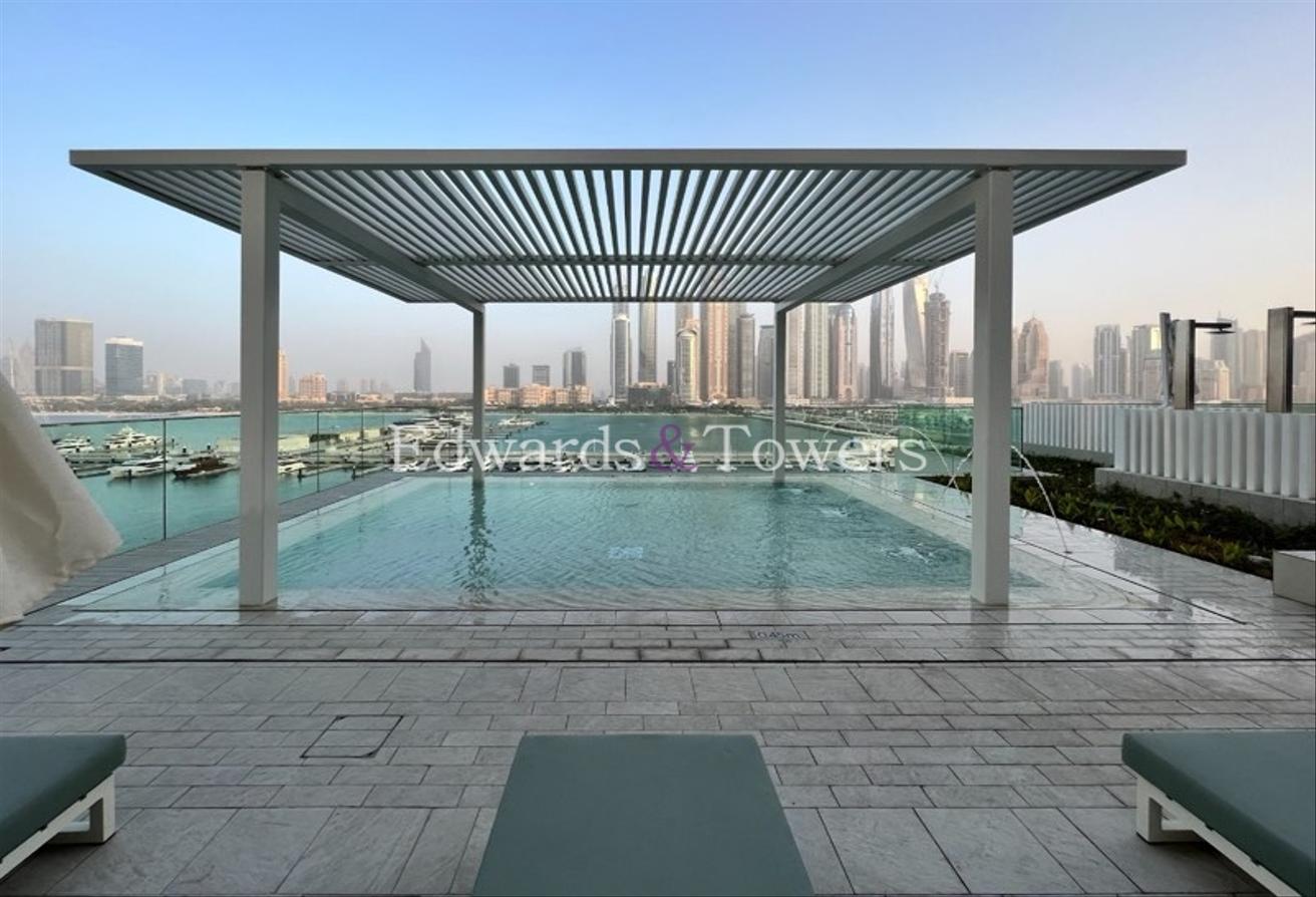 Palm and Marina View | Corner Unit | Private Beach photo 10