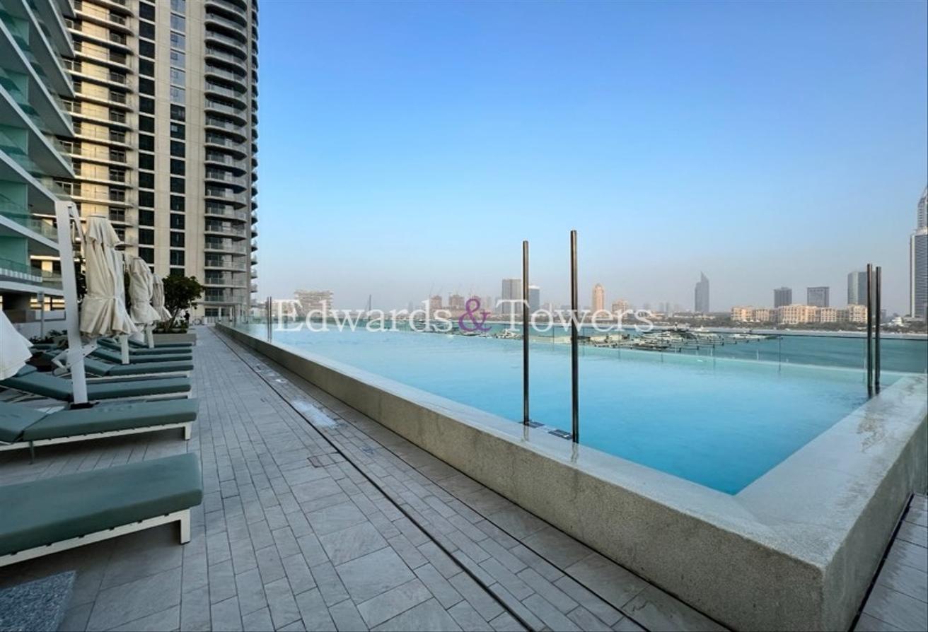 Palm and Marina View | Corner Unit | Private Beach photo 9