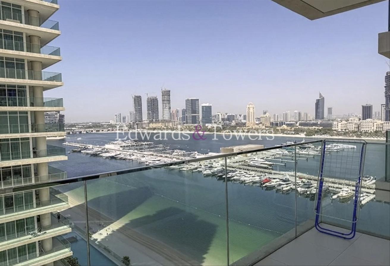Palm and Marina View | Corner Unit | Private Beach photo 5