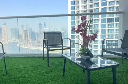 Apartment - Studio - 1 Bathroom for rent in Damac Maison Prive B - Damac Maison Prive - Business Bay - Dubai