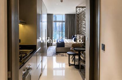 Apartment - Studio - 1 Bathroom for rent in Damac Maison Prive A - Damac Maison Prive - Business Bay - Dubai