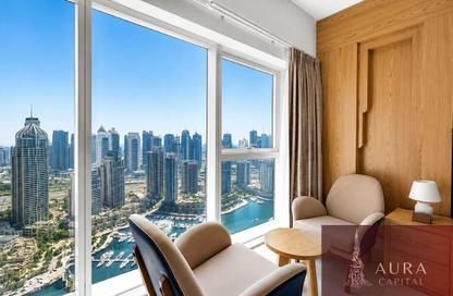 Apartment - 2 - 3 for rent in Damac Heights - Dubai Marina - Dubai