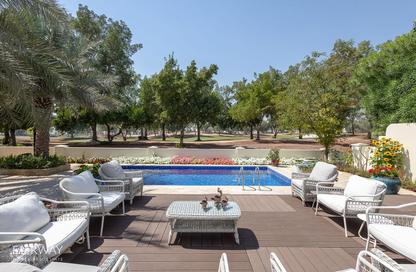 Villa - 5 - 6 for rent in Lime Tree Valley - Jumeirah Golf Estates - Dubai