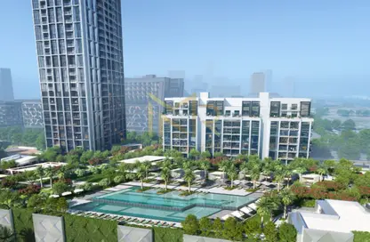 شقة - غرفة نوم - 1 حمام للبيع في ديزاين كوارتر برج ب - ديزاين كوارتر - دبي ديزاين ديستريكت - دبي