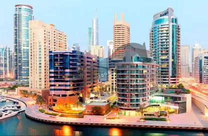 شقة - غرفة نوم - 2 حمامات للايجار في A - برج الأمواج - برج الأمواج - دبي مارينا - دبي