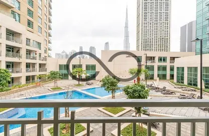 Apartment - Studio - 1 Bathroom for rent in Burj Views podium - Burj Views - Downtown Dubai - Dubai