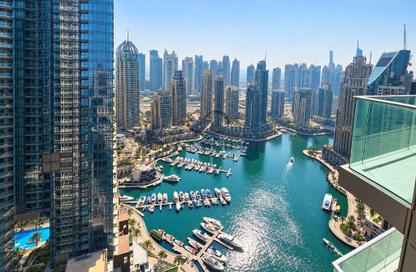 Apartment - 3 - 3 for rent in Damac Heights - Dubai Marina - Dubai
