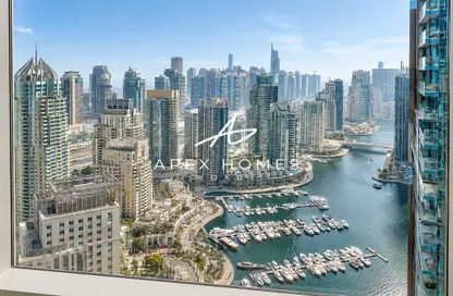 Apartment - 3 Bedrooms - 2 Bathrooms for rent in Marina Heights - Dubai Marina - Dubai
