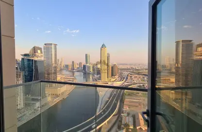 شقة - غرفة نوم - 2 حمامات للايجار في برج نورا - مدينة الحبتور - الخليج التجاري - دبي