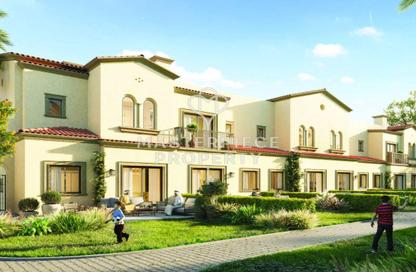 Townhouse - 3 - 3 for sale in Bloom Living - Zayed City (Khalifa City C) - Khalifa City - Abu Dhabi