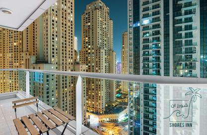 Apartment - 1 - 2 for rent in Continental Tower - Dubai Marina - Dubai