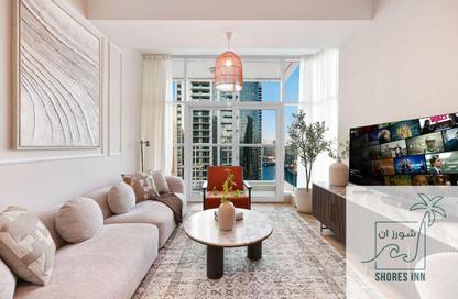 Apartment - 1 - 2 for rent in Continental Tower - Dubai Marina - Dubai
