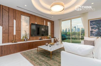 Villa - 4 - 5 for rent in Entertainment Foyer - Mediterranean Clusters - Jumeirah Islands - Dubai