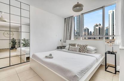 Apartment - Studio - 1 Bathroom for rent in Global Lake View - JLT Cluster E - Jumeirah Lake Towers - Dubai