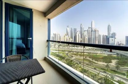 شقة - غرفة نوم - 2 حمامات للايجار في خور الجميرا 1 - (JLT) مجمع X - أبراج بحيرات الجميرا - دبي