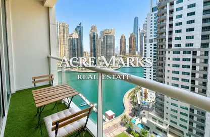 Apartment - 1 Bedroom - 2 Bathrooms for rent in Marina View Tower A - Marina View - Dubai Marina - Dubai