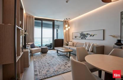 Apartment - 2 - 3 for rent in Jumeirah Gate Tower 2 - The Address Jumeirah Resort and Spa - Jumeirah Beach Residence - Dubai
