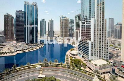 Office Space - Studio - 1 Bathroom for rent in Almas Tower - Jumeirah Lake Towers - Dubai