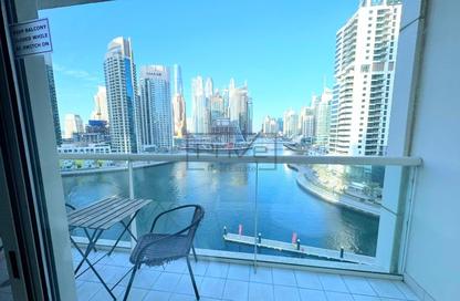 Apartment - Studio - 1 Bathroom for rent in Marina View Tower B - Marina View - Dubai Marina - Dubai