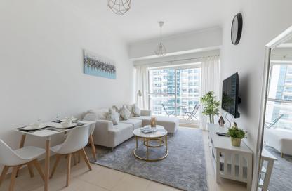 Apartment - 1 - 1 for rent in Mayfair Tower - Business Bay - Dubai