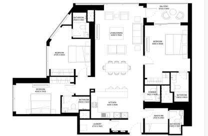 Apartment - 3 Bedrooms - 4 Bathrooms for sale in Sobha Hartland Waves Opulence - Sobha Hartland - Mohammed Bin Rashid City - Dubai
