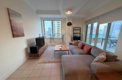 Apartment - 1 - 1 for rent in Al Mass Tower - Dubai Marina Towers - Dubai Marina - Dubai