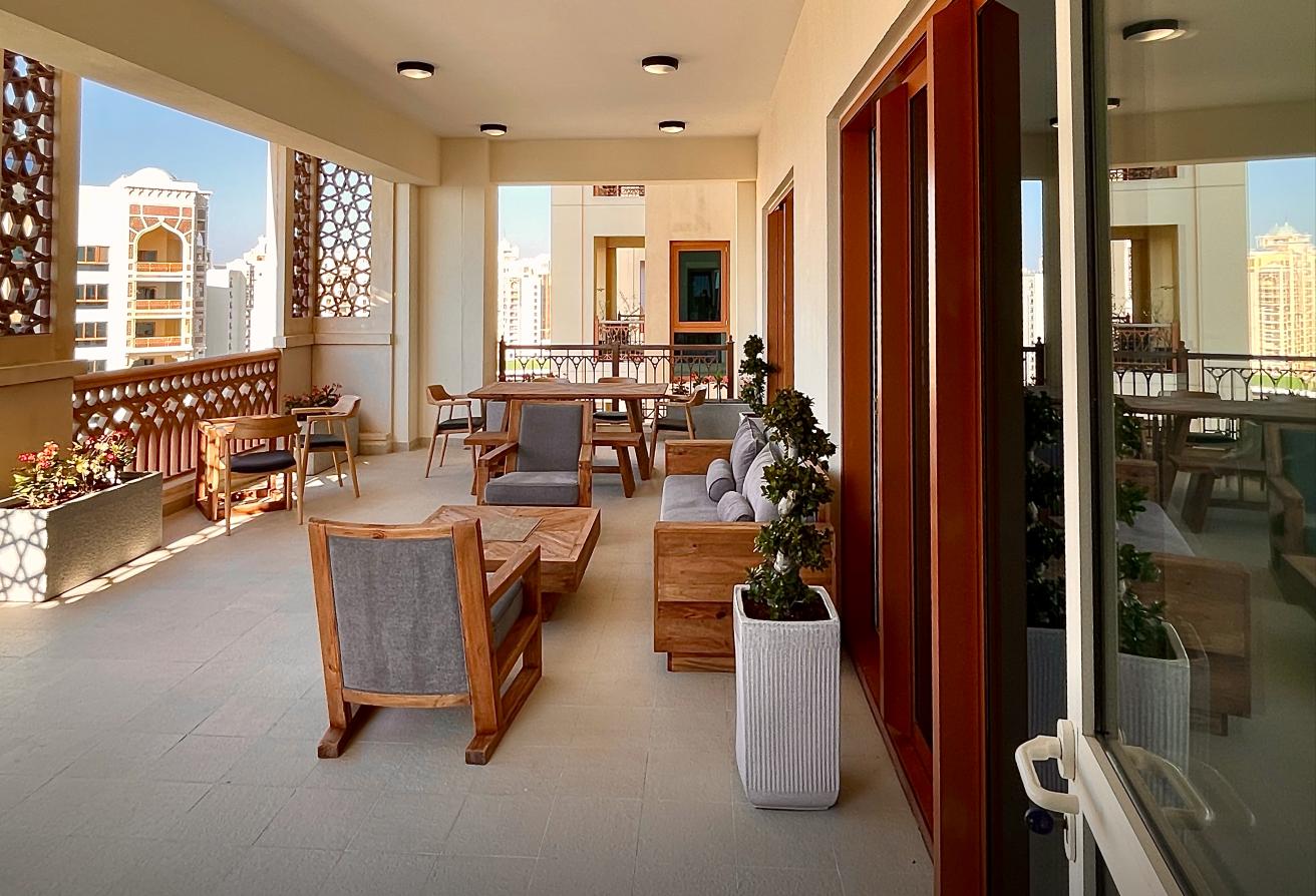 Premium Furnishing | Huge Terrace with Sea view photo 8