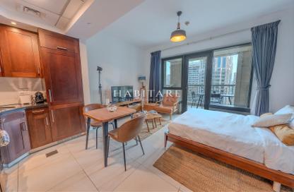 Apartment - Studio - 1 for rent in 29 Burj Boulevard Tower 1 - 29 Burj Boulevard - Downtown Dubai - Dubai