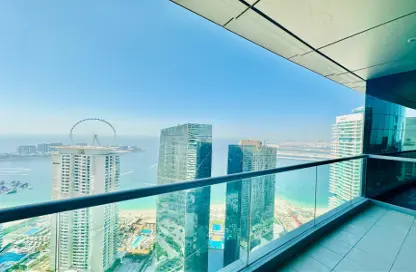 Apartment - 3 Bedrooms - 4 Bathrooms for rent in Al Fattan Marine Tower - Al Fattan Marine Towers - Jumeirah Beach Residence - Dubai