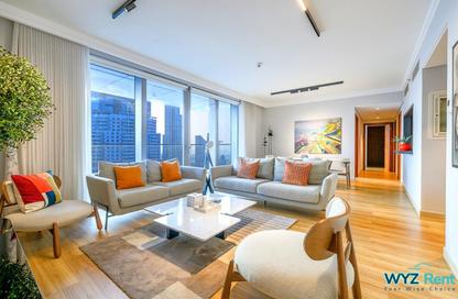 Apartment - 3 Bedrooms - 4 Bathrooms for rent in Boulevard Point - Downtown Dubai - Dubai