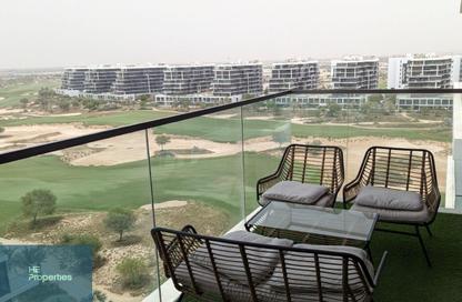 Apartment - Studio - 1 for rent in Golf Promenade 2A - Golf Promenade 2 - Golf Town - Damac Hills - Dubai