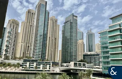 شقة - غرفة نوم - 1 حمام للايجار في المجرة 5 - المجرة - دبي مارينا - دبي