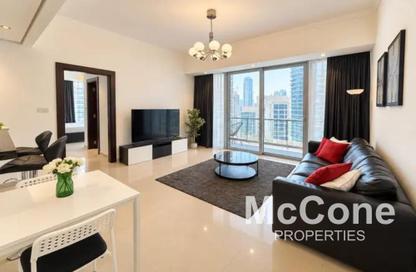 Apartment - 1 Bedroom - 2 Bathrooms for rent in Silverene Tower B - Silverene - Dubai Marina - Dubai