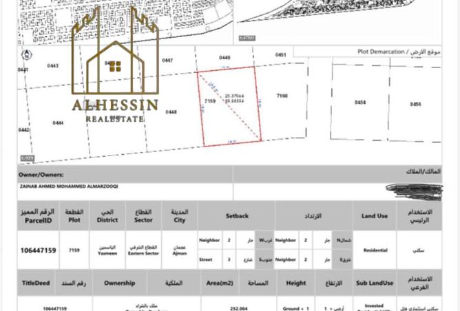 Residential Land Plot | 2712 Sqft |in ajman