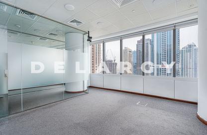 Office Space - Studio - 1 Bathroom for rent in Almas Tower - Jumeirah Lake Towers - Dubai