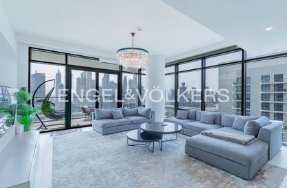 Apartment - 3 - 3 for rent in Marina Vista Tower 2 - Marina Vista - Emaar Beachfront - Dubai Harbour - Dubai