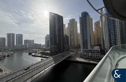 شقة - 3 غرف نوم - 4 حمامات للايجار في B- برج الأمواج - برج الأمواج - دبي مارينا - دبي