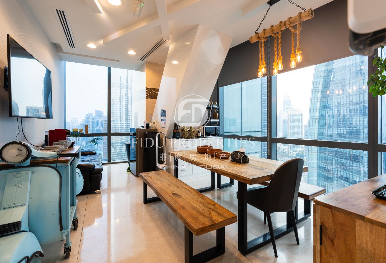Furnished with Full Burj Khalifa View