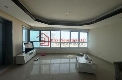 Apartment - 2 - 3 for rent in Corniche Tower - Ajman Corniche Road - Ajman