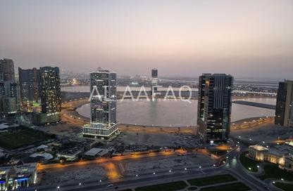 Apartment - 1 - 2 for rent in Danat Al Khan Tower - Al Khan Lagoon - Al Khan - Sharjah
