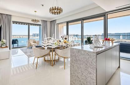 Apartment - 2 - 3 for rent in Grand Bleu Tower 1 - Grand Bleu - Emaar Beachfront - Dubai Harbour - Dubai