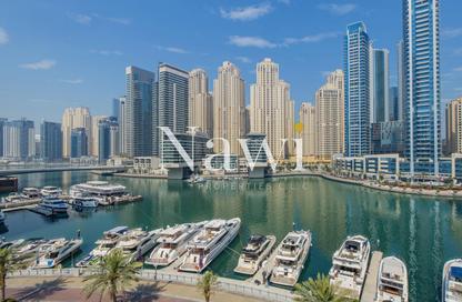Apartment - 1 Bedroom - 1 Bathroom for rent in Al Majara 1 - Al Majara Towers - Dubai Marina - Dubai