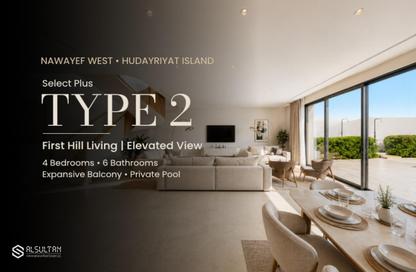 Villa - 4 Bedrooms - 6 Bathrooms for sale in Nawayef West - Al Hudayriat Island - Abu Dhabi
