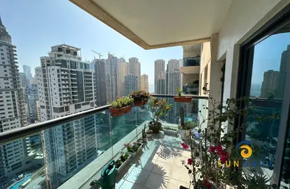 شقة - غرفة نوم - 1 حمام للايجار في برج الزمان والمكان - دبي مارينا - دبي