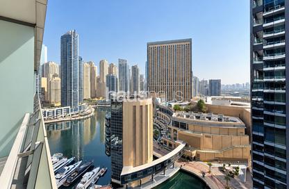 Apartment - 2 - 2 for rent in Silverene Tower B - Silverene - Dubai Marina - Dubai