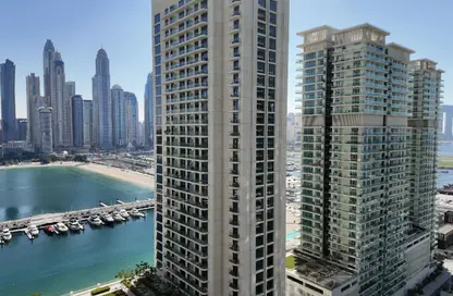 شقة - غرفة نوم - 2 حمامات للايجار في برج Beach Isle 1 - بيتش آيل - إعمار بيتشفرونت - دبي هاربور - دبي