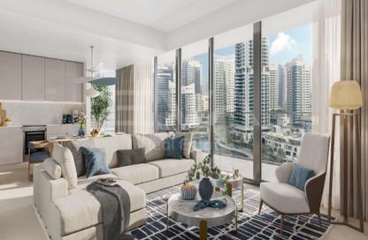 Apartment - 1 - 1 for sale in Marina Shores - Dubai Marina - Dubai