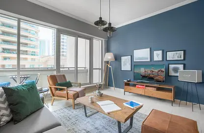 Apartment - 1 Bedroom - 1 Bathroom for rent in Al Majara 1 - Al Majara Towers - Dubai Marina - Dubai