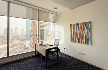 Office Space - Studio - 1 Bathroom for rent in Al Habtoor Business Tower - Dubai Marina - Dubai